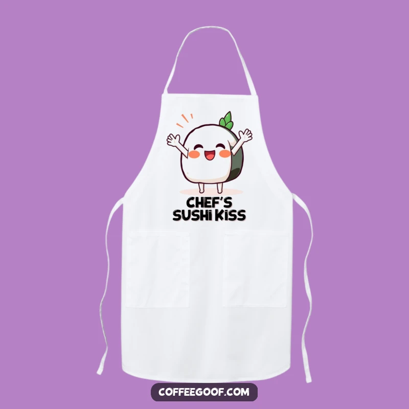 Funny Sushi Wave Apron: Cook with Fun, Kitchen Greetings, Amazing Gift