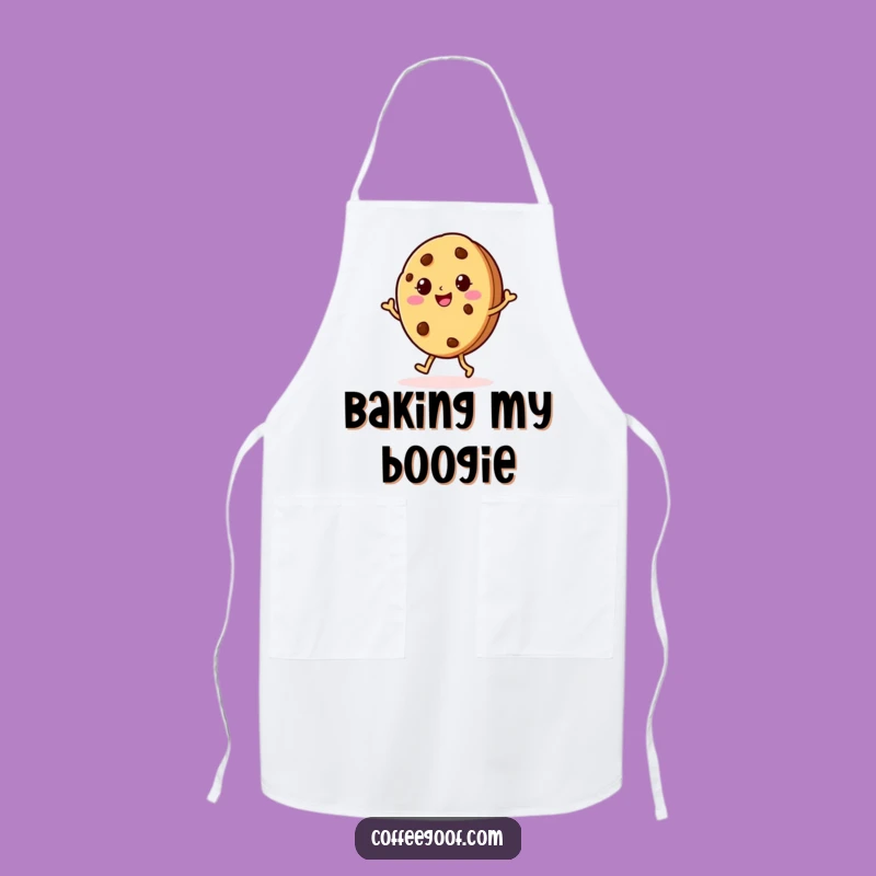 Funny Cookie Jig Apron: Cheerful Baked Character for Kitchen Merriment