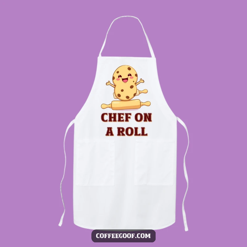 Funny Cookie Rolling Pin Apron - Kitchen Fun for Bakers