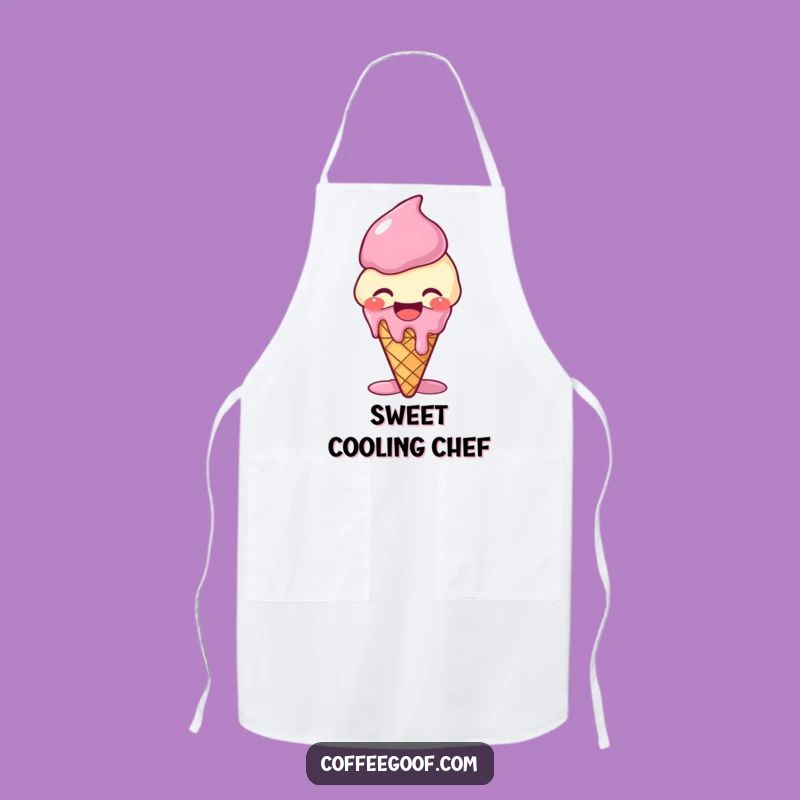Funny Giggling Ice Cream Apron - Sweet Kitchen Fun, Perfect Funny Gift
