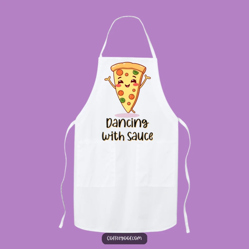 Funny Pizza Dance Apron - Kitchen Fun, Perfect Funny Gift