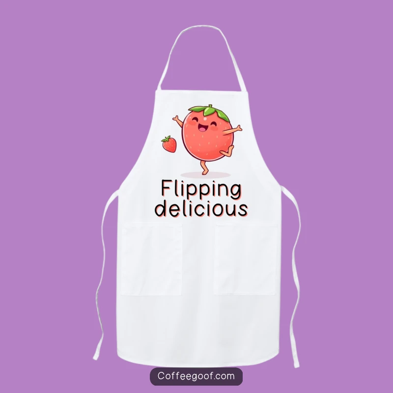 Funny Strawberry Cartwheel Apron - Kitchen Glee, Perfect Funny Gift