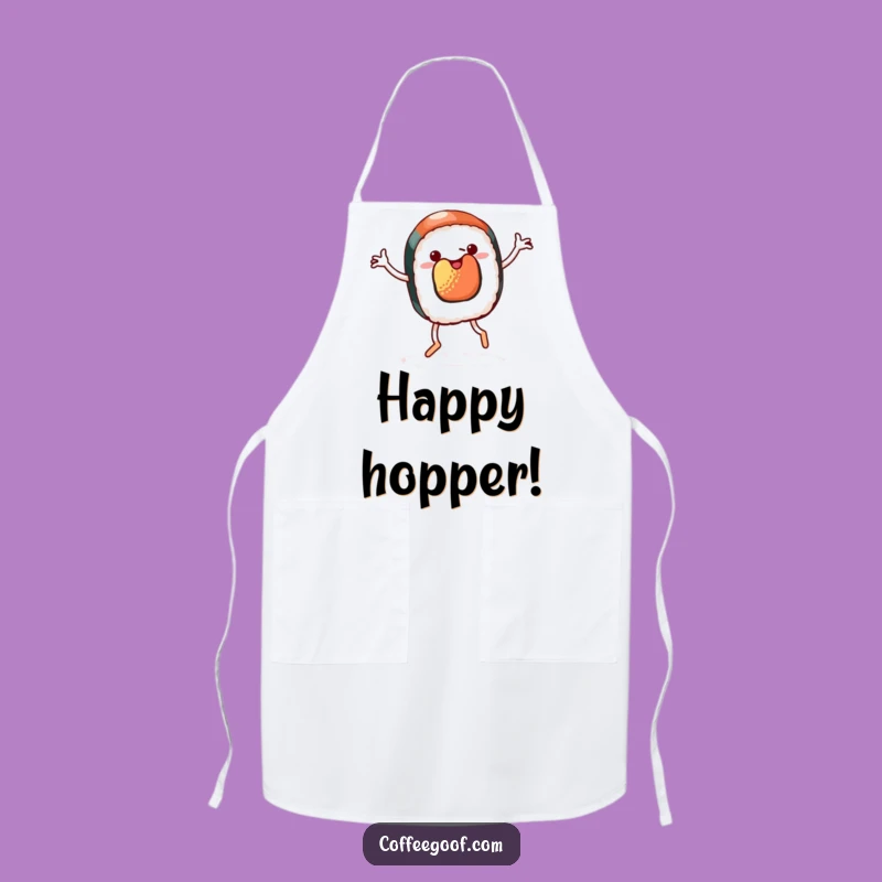 Funny Sushi Jig Apron - Whimsical Kitchen Wear, Hilarious Foodie Gift