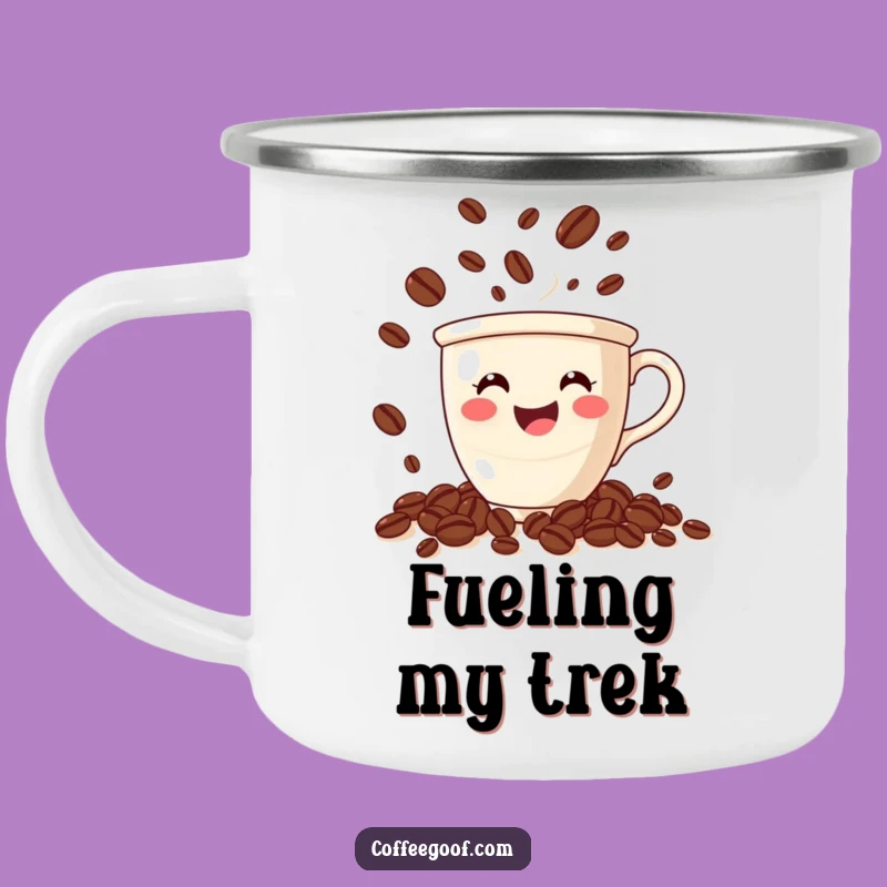 Funny Coffee Juggling Camping Mug: Bean Adventure Gift