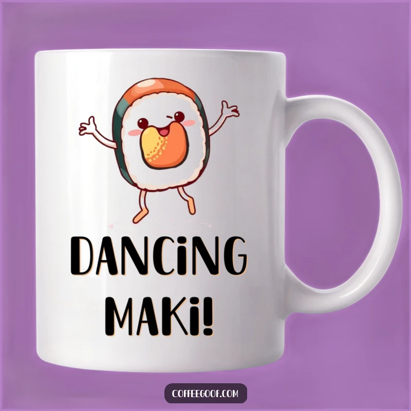 Funny Sushi Jig Mug - Whimsical Foodie Gift for Sushi Lovers