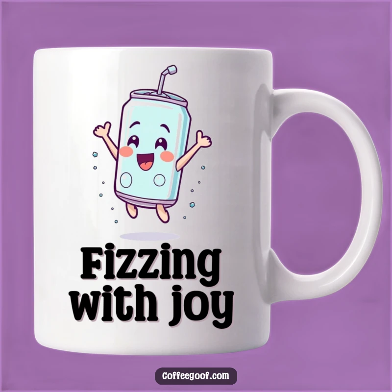 Funny Soda Can Leap Mug - Exhilarating Graphic, Perfect Funny Gift