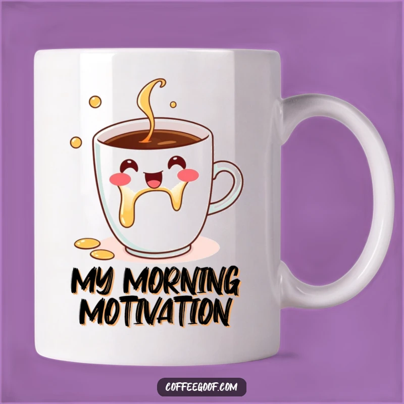 Funny Coffee Cup Spill Mug: A Cheerful Character Makes a Perfect Funny Gift