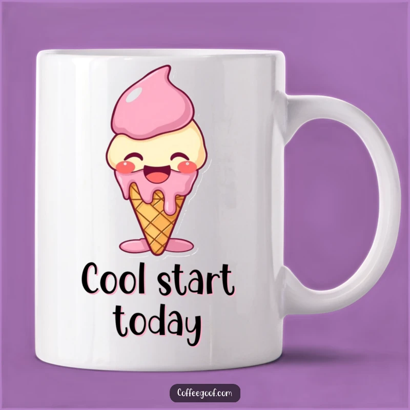 Funny Giggling Ice Cream Mug - Melting Laughs, Perfect Funny Gift