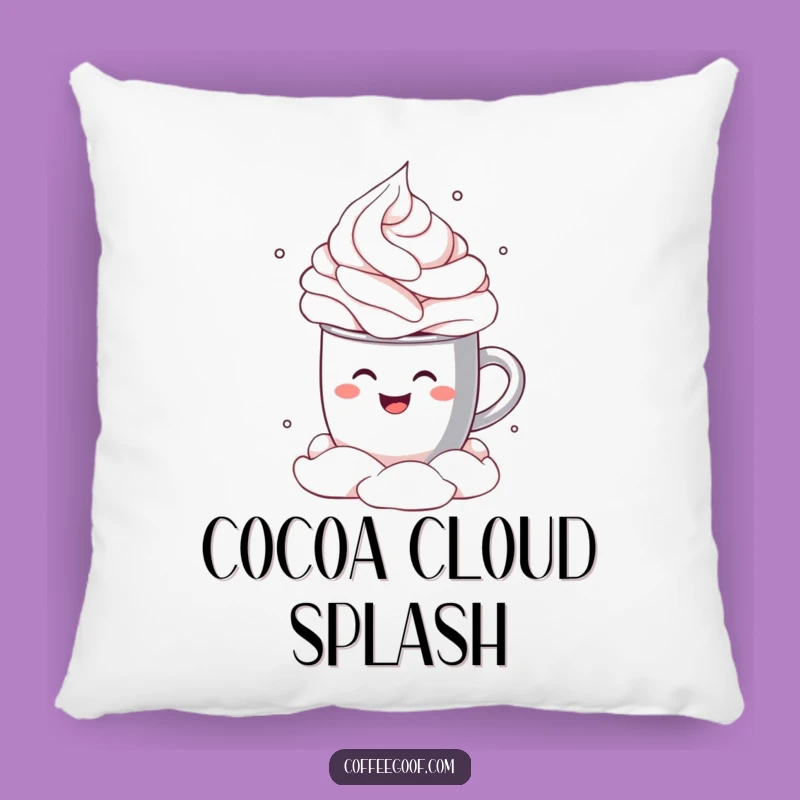 Funny Cocoa Mug Cannonball Pillow - Plush Comfort for Cozy Moments