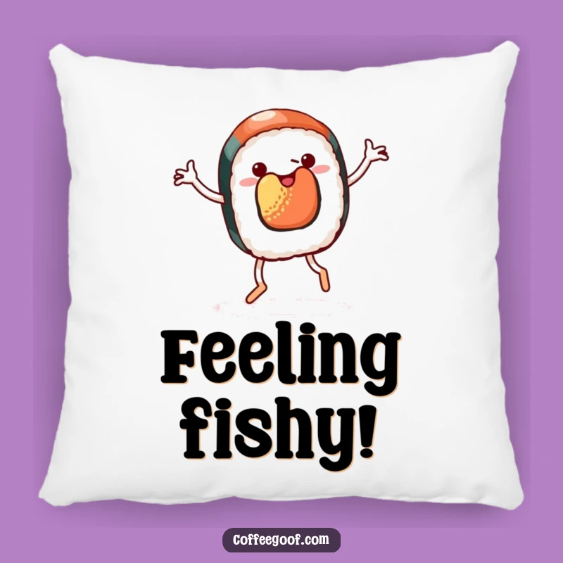 Funny Sushi Jig Pillow - Comfy Cushion, Hilarious Foodie Gift