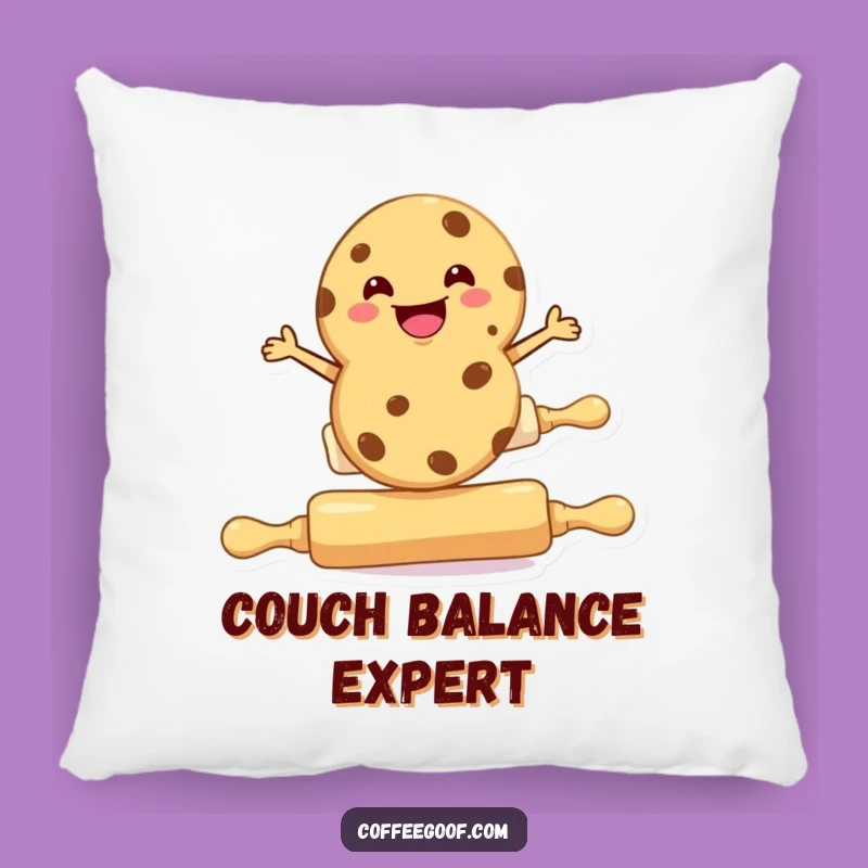 Funny Cookie Rolling Pin Pillow - Soft Comfort with Hilarious Baking Art