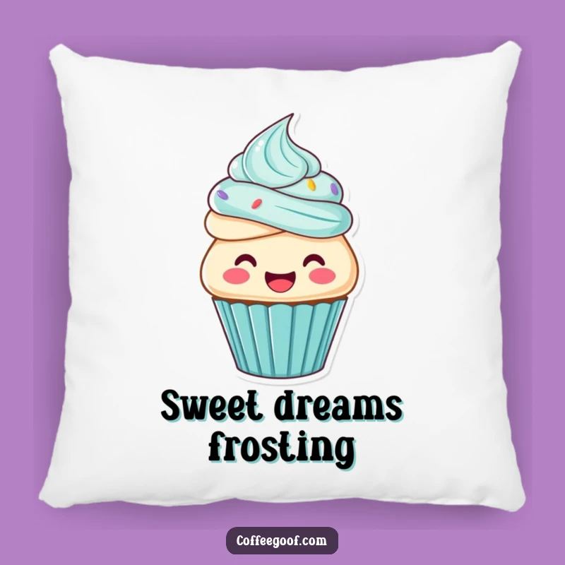 Funny Cupcake Frosting Pillow - Soft Comfort with Hilarious Dessert Art