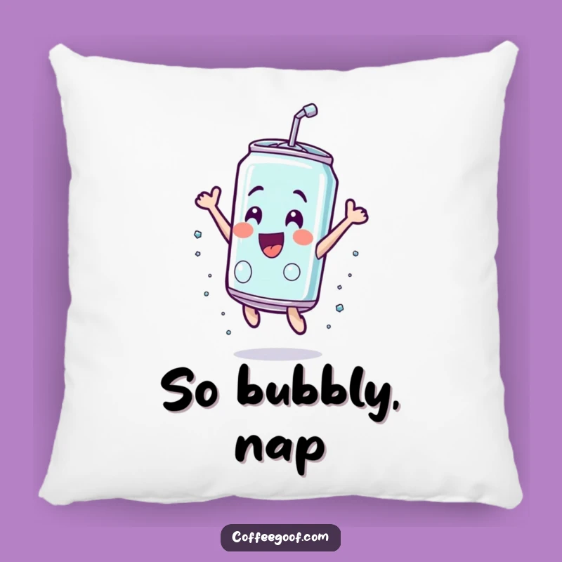 Funny Soda Can Leap Pillow - Soft Exhilaration, Comfy Funny Gift