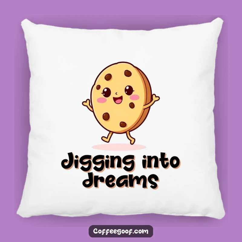 Funny Cookie Jig Pillow: Cozy & Cheerful Baked Character for Comfort