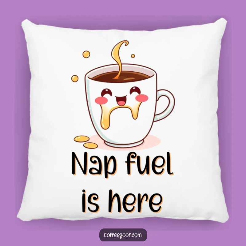 Funny Coffee Cup Pillow: Cozy Comfort with a Cheerful Spill for a Funny Gift