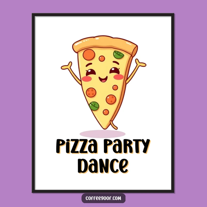 Funny Pizza Dance Digital Art - Instant Fun, Perfect Funny Gift