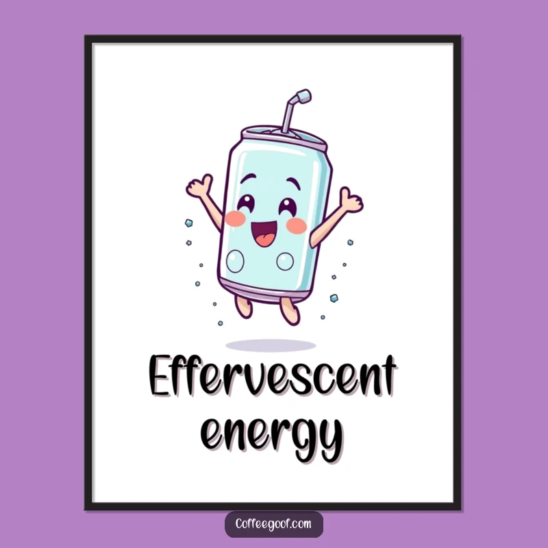 Funny Soda Can Leap Digital Art - Instant Exhilaration, Perfect Funny Gift