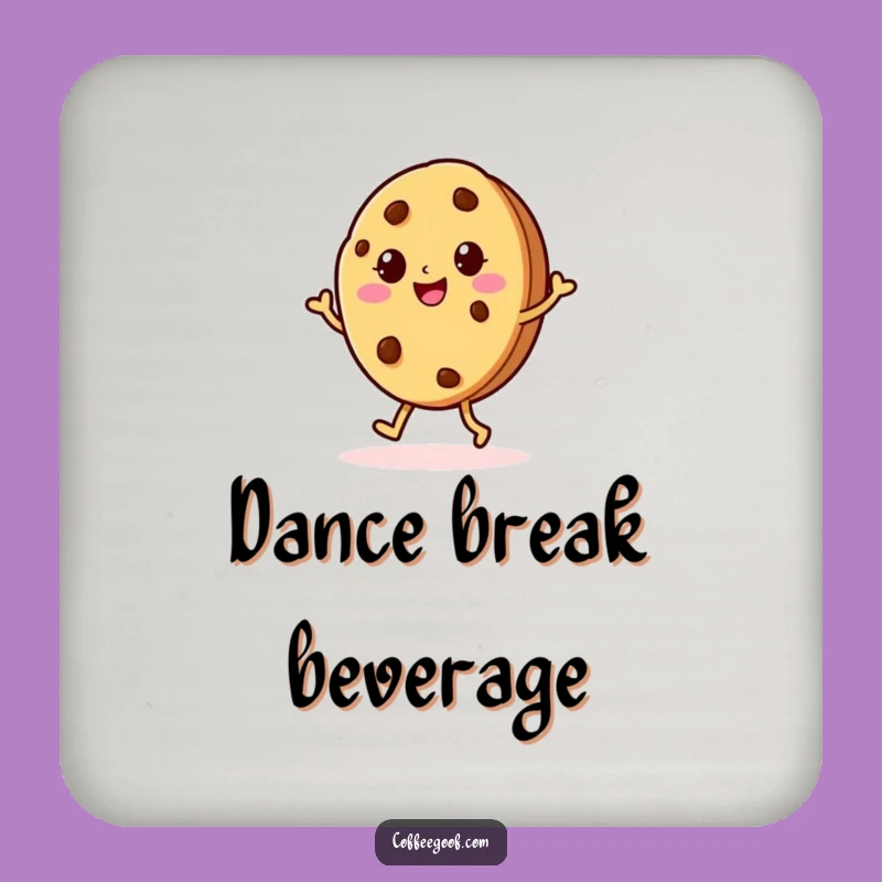 Funny Cookie Jig Coaster: Cheerful Baked Character for Table Protection