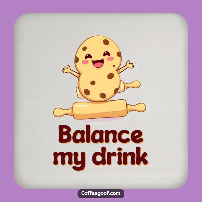 Funny Cookie Rolling Pin Coaster - Protect Surfaces with Baking Charm