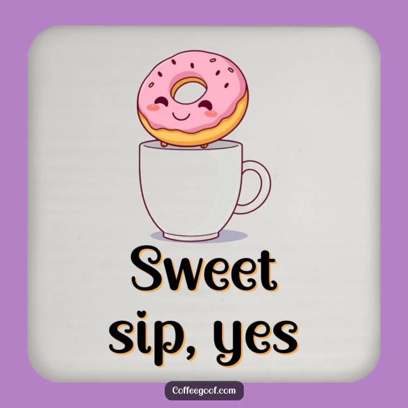 Funny Donut Leap Coaster - Hilarious Protection for Your Surfaces