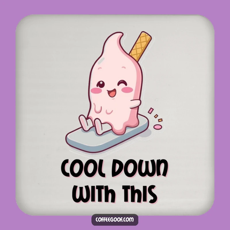 Funny Melting Ice Cream Coasters: Protect Your Surfaces with Sweet Style!
