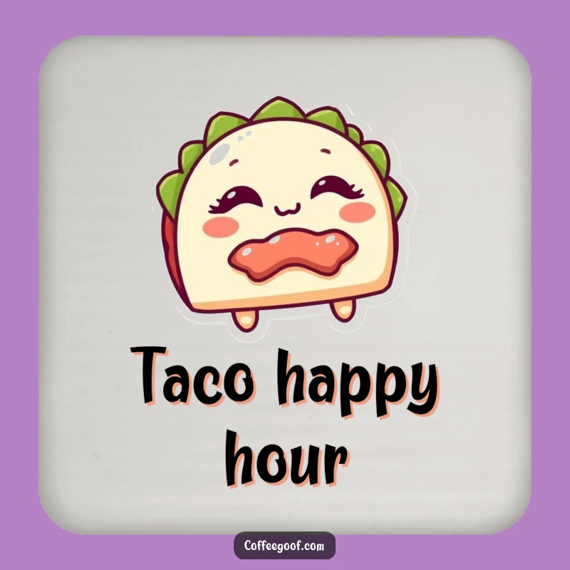 Funny Taco Coaster: Giggling Filling for Festive Protection Funny Gift