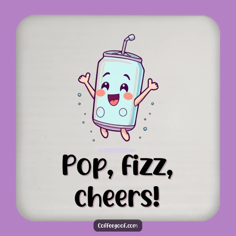 Funny Soda Can Leap Coaster - Protect Surfaces with Exhilaration