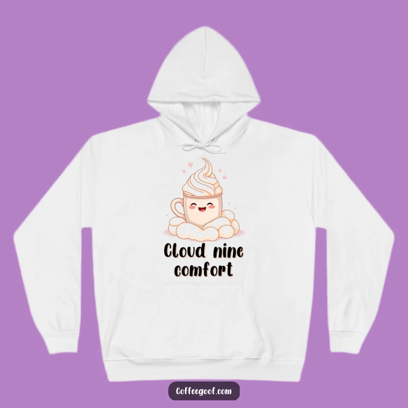 Funny Cocoa Mug Cannonball Hoodie: Cozy Whipped Cream Sweatshirt, Gift Idea