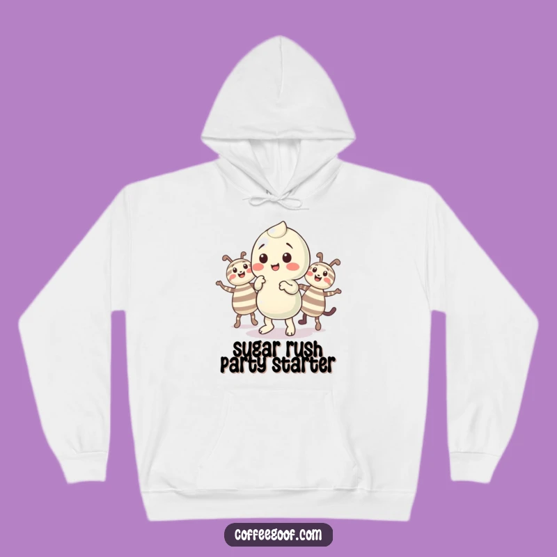Cozy Funny Candy Hoodie - Playful Jigging Character, Ultimate Funny Gift!