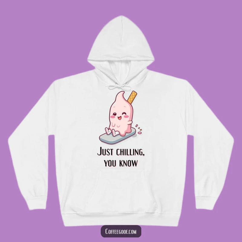 Cozy Funny Melting Ice Cream Hoodie: Your Go-To for Warm, Hilarious Comfort!