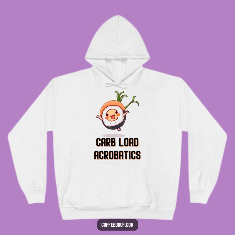 Funny Sushi Hoodie: Cozy Cartwheel Roll, Warm Foodie Gift
