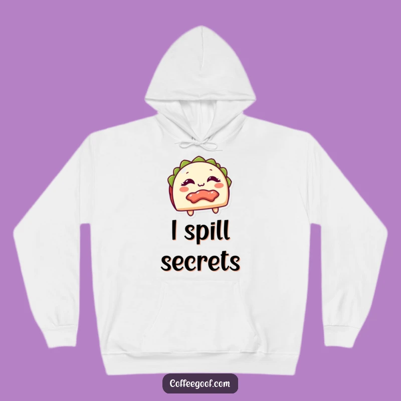 Funny Taco Hoodie: Cozy Up with Giggling Filling for a Warm Funny Gift