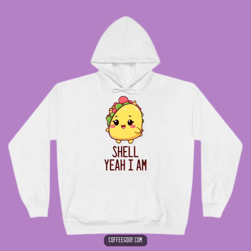 Funny Taco Hoodie: Cozy Winking Shell Design, Perfect Warm Gift for Foodies