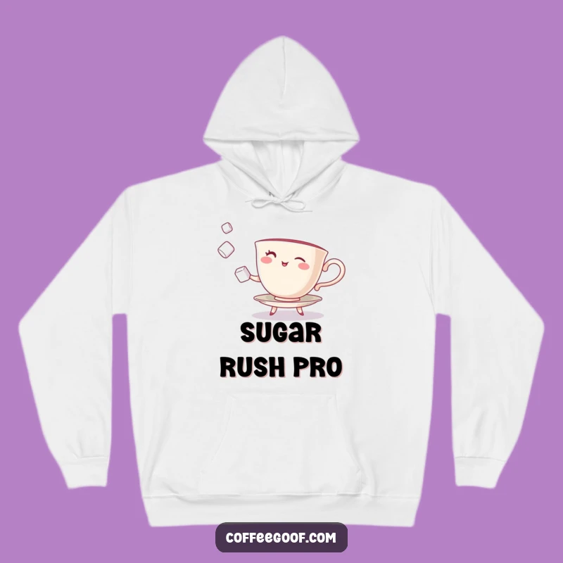 Funny Teacup Hoodie: Cozy Winking Juggler, Whimsical Warm Gift