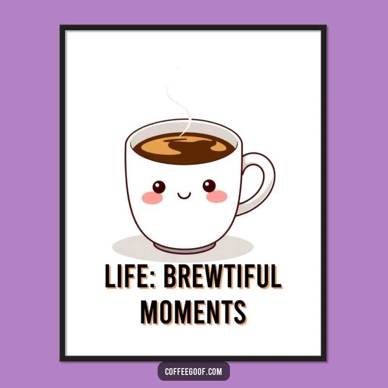 Add a dose of humor to your walls with this free printable coffee cup art. Print at home for instant, quirky decor.