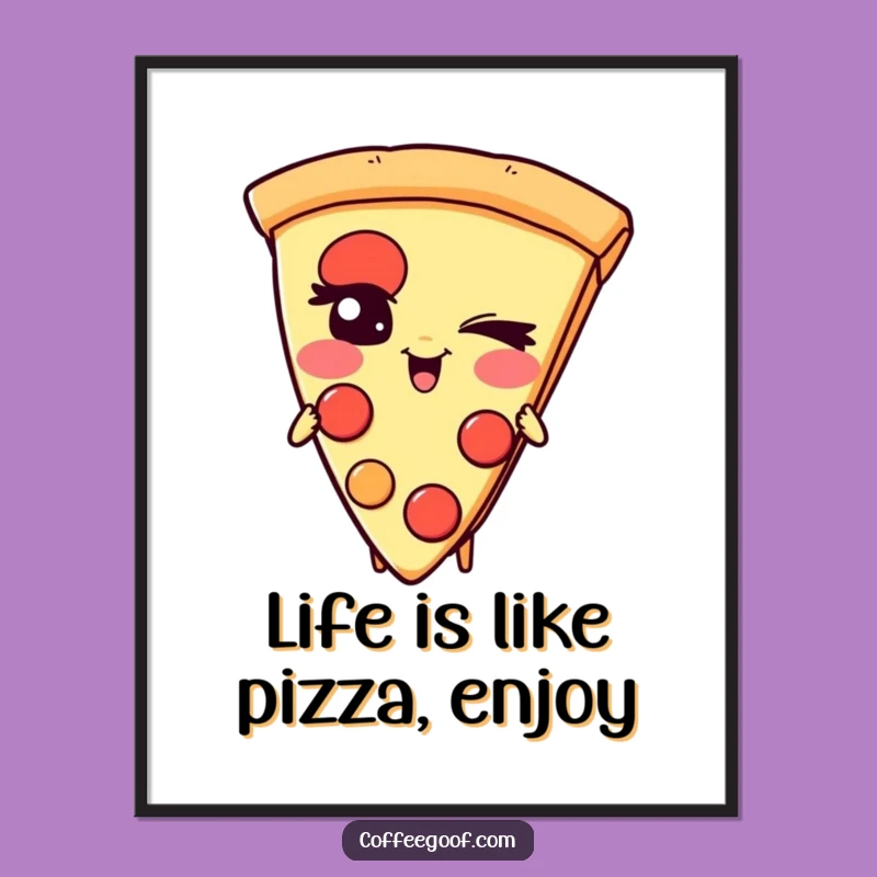 Free Printable Pizza Wall Art: Fun Foodie Decor Downloadable Gift!