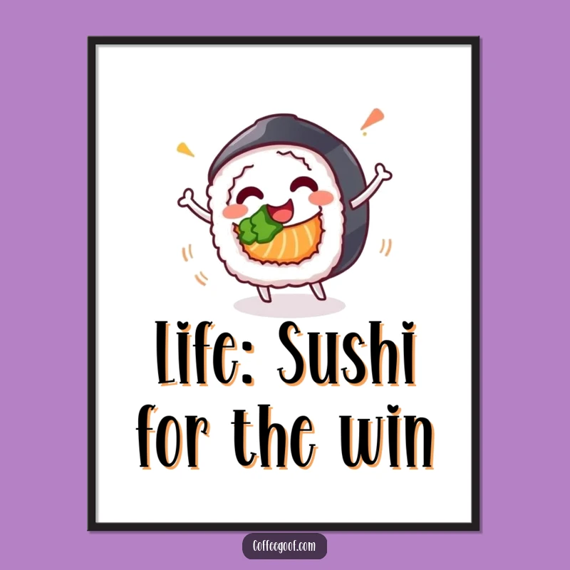 Add a touch of playful elegance to your walls with this free printable sushi art. Print at home for instant, delightful decor.