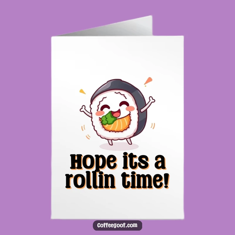 Have a sushi-riously good birthday with this funny free printable card! Print at home for a festive, celebratory wish.