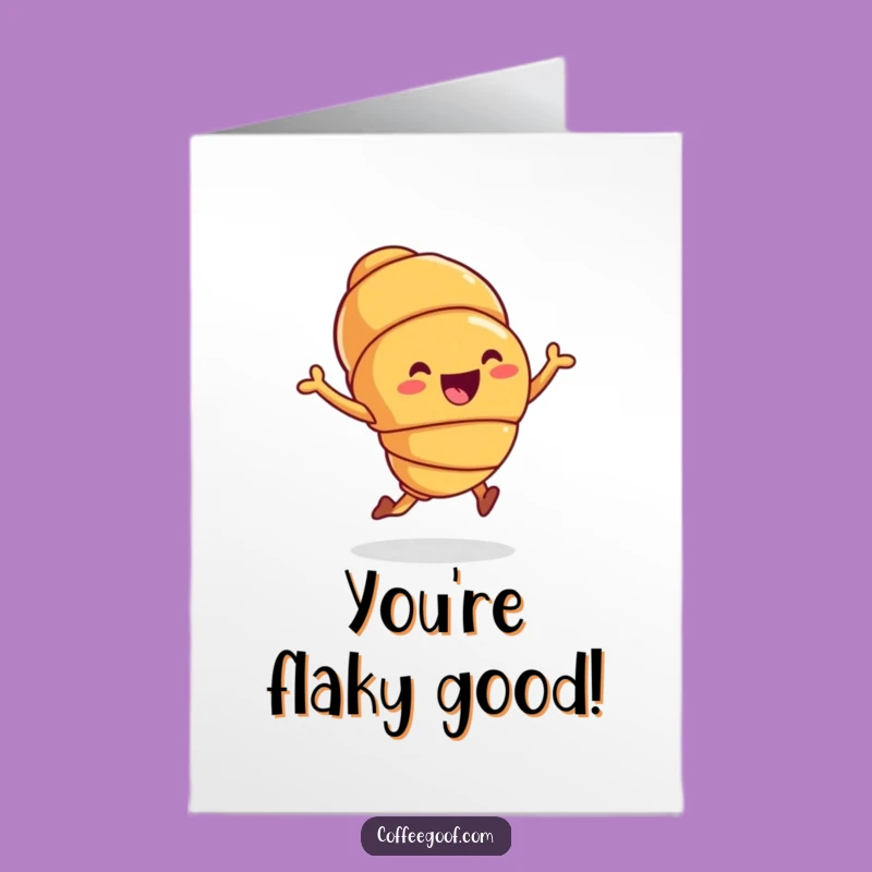 Free Printable Congrats Card: Croissant Hop - Funny Downloadable