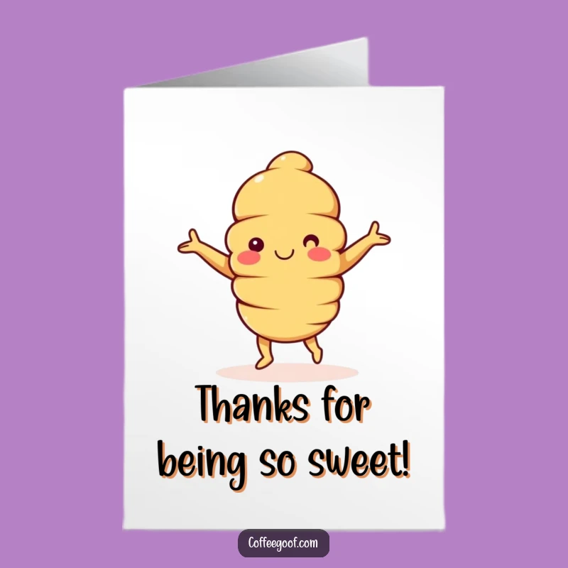 Free Printable Thank You Croissant Card: A Sweetly Funny Downloadable Gift!