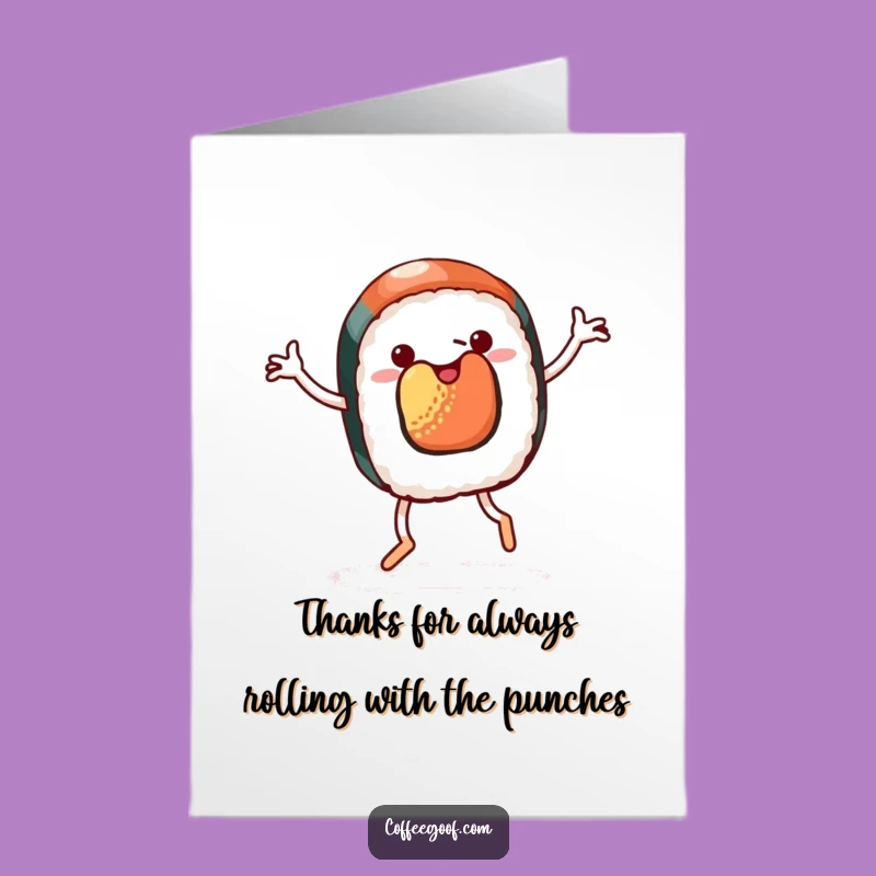 Free Printable Thank You Card: Jigging Sushi Says Thanks with Gusto!