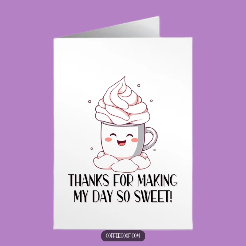 Free Printable Thank You Card: Cocoa Cannonball! Express Thanks Delightfully