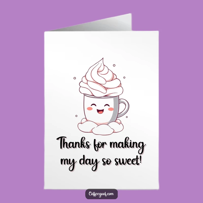 Free Printable Thank You Card: Cocoa Cannonball! Express Thanks Delightfully