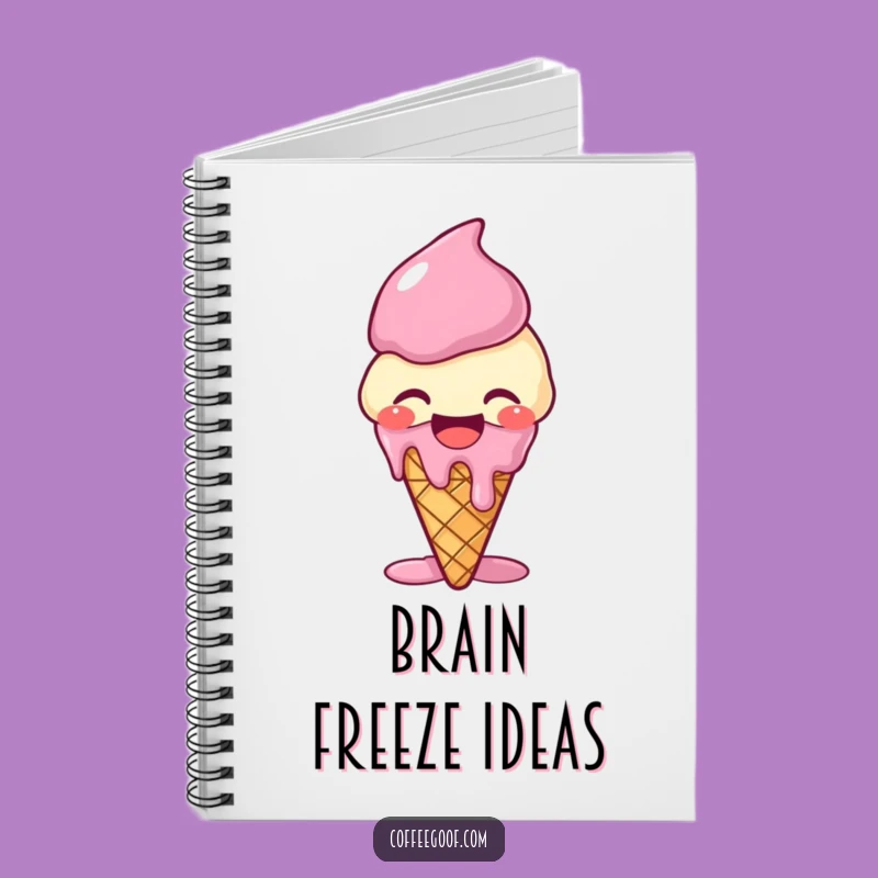 Funny Giggling Ice Cream Notebook - Sweet Notes, Perfect Funny Gift