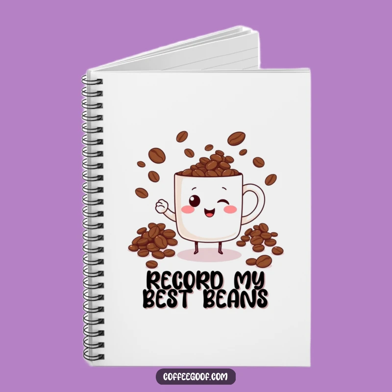 Funny Juggling Coffee Beans Notebook: For Your Daily Dose of Ideas!