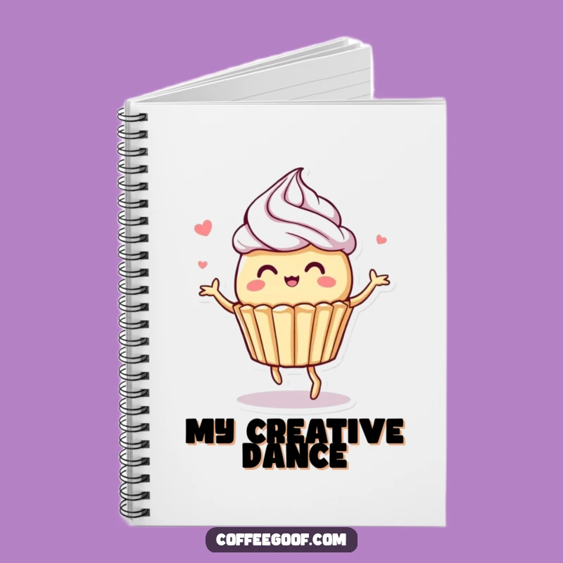 Funny Muffin Notebook: Dancing Frosting Journal, Creative Gift for Bakers