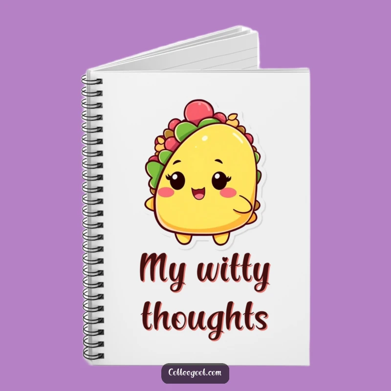 Funny Taco Notebook: Winking Shell Journal, Creative Gift for Foodies