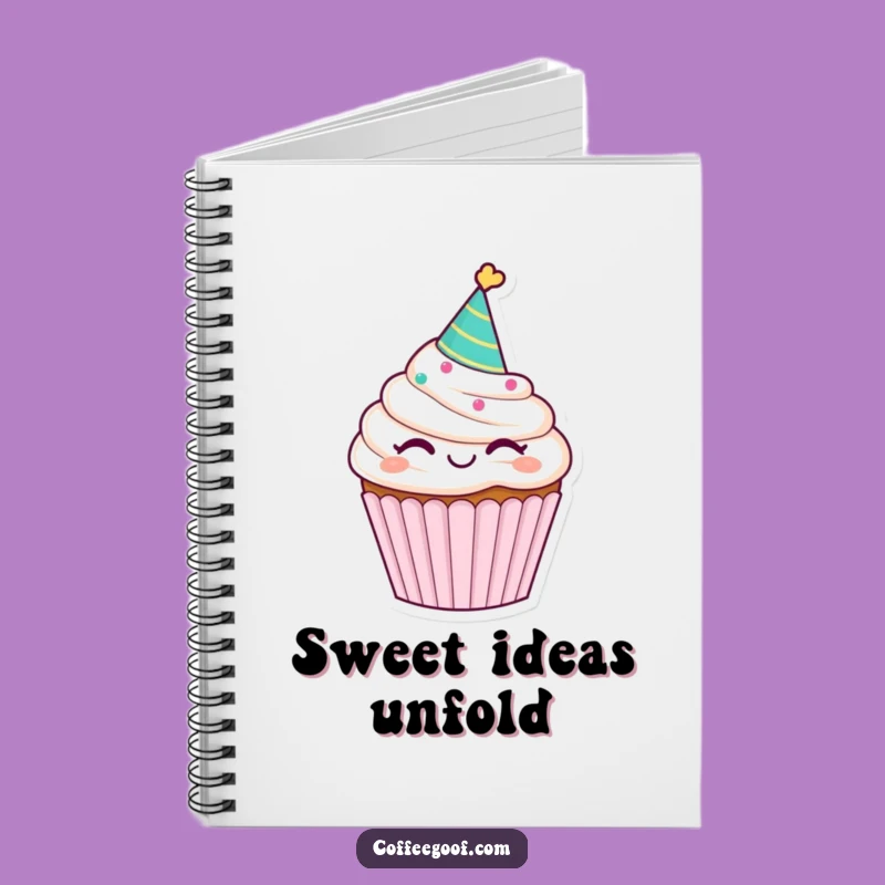 Funny Winking Cupcake Notebook - Sweet Notes, Perfect Funny Gift