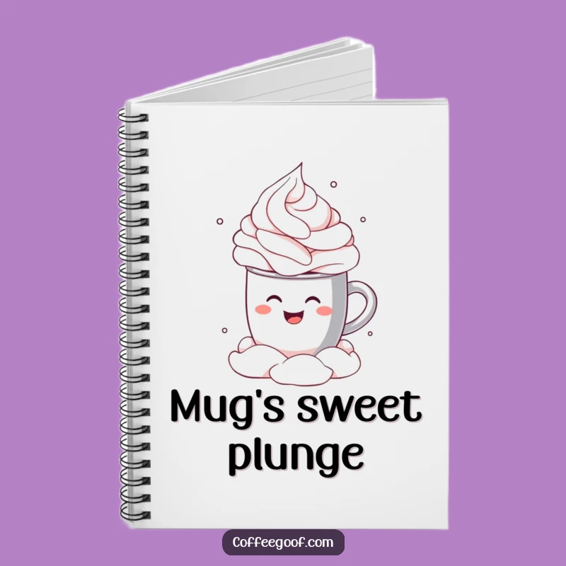 Funny Cocoa Mug Cannonball Notebook - Capture Cozy Ideas with Flair