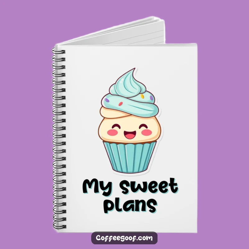 Funny Cupcake Frosting Notebook - Jot Down Sweet Ideas